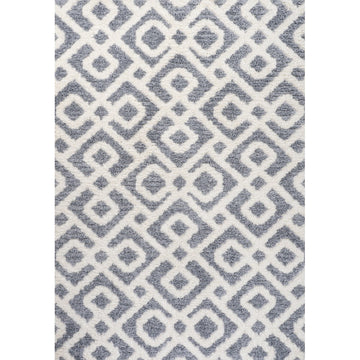 Astrid Retro Trellis High-low Area Rug